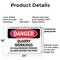 Signmission Quarry Workings No Unauthorized Persons Danger Sign, Plastic, 24in W x 18in L, 2PK OS-2PACK-DS-P-1824-L-1891 - alternate 2